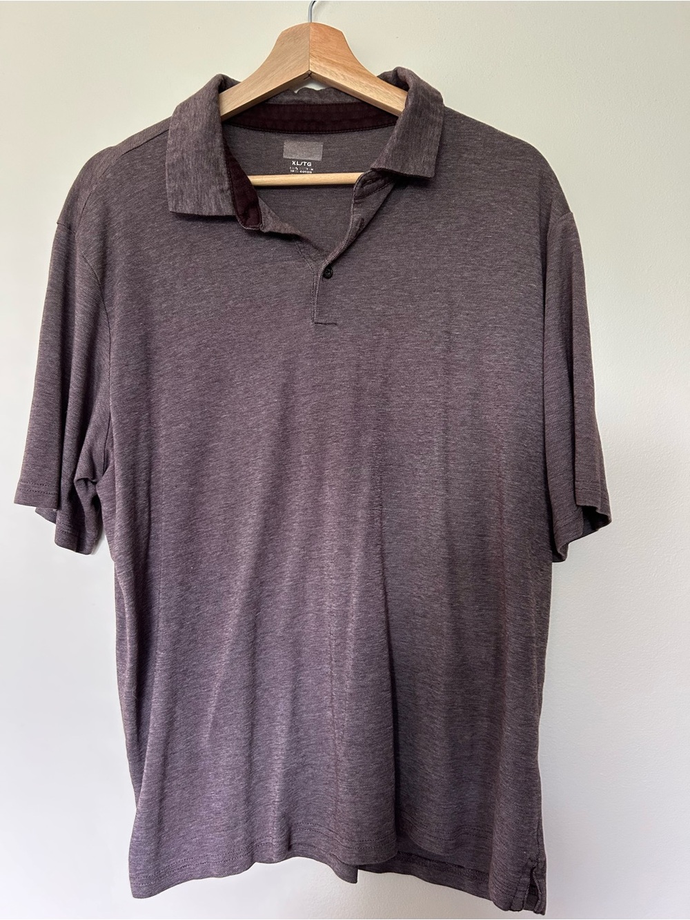 Heathered Plum cotton polo